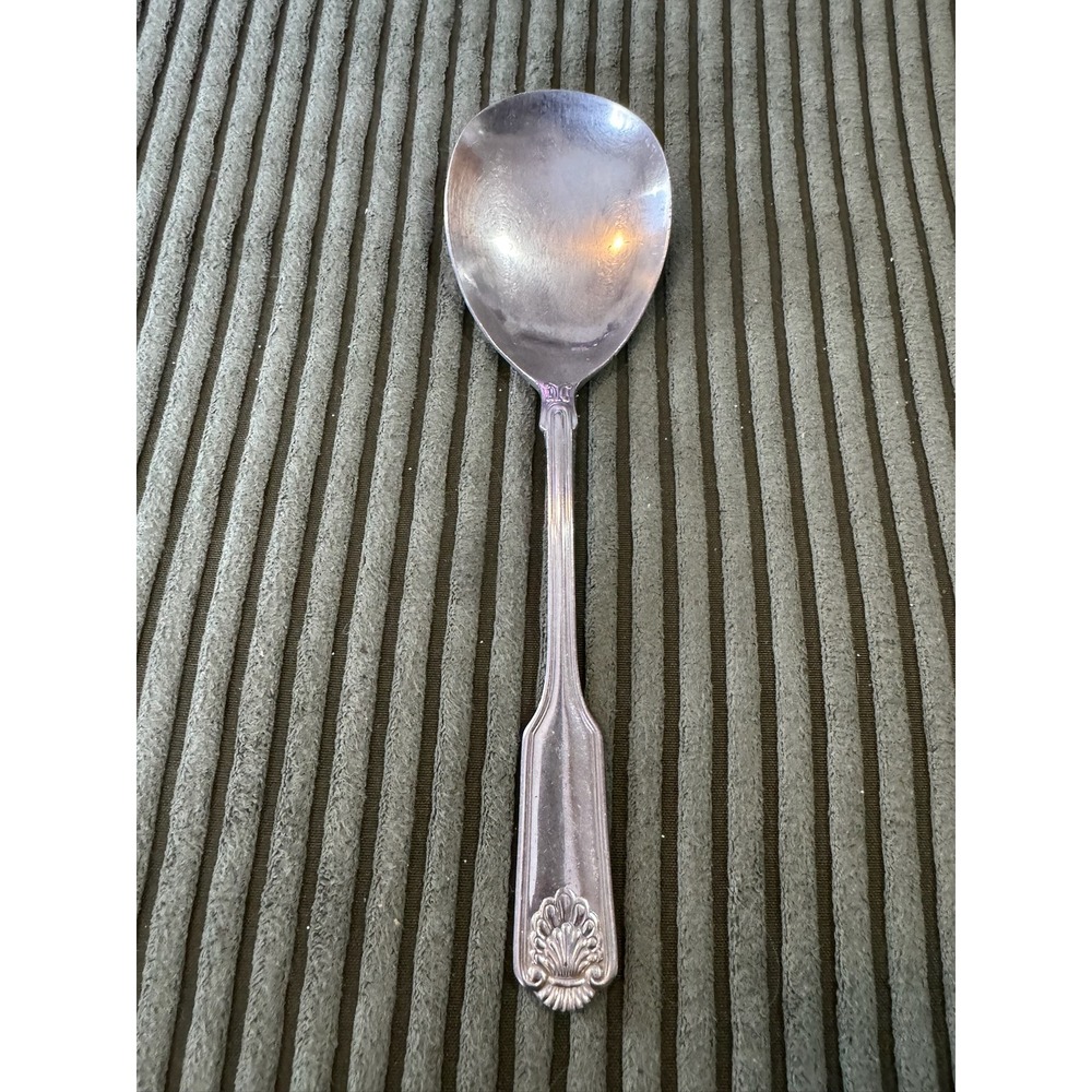 Revere Ware Stainless‎ Korea Serving Spoon Ornate Handle Shell Design